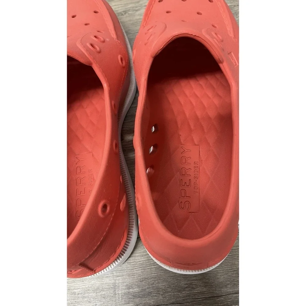 Sperry‎ Authentic Original Float Boat Shoes Coral Red Rubber Mens 6 Womens 8